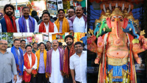 ఖైరతాబాద్ గ‌ణేషుడిని దర్శించుకున్న ‘వేదవ్యాస్‌’ సినిమా టీమ్